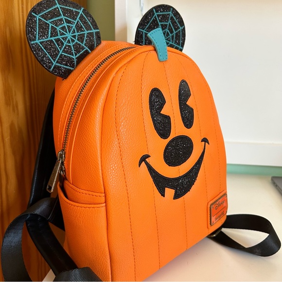 Loungefly Bags Nwt Disney Halloween Mini Backpackmickey Mouse Pumpkin Poshmark